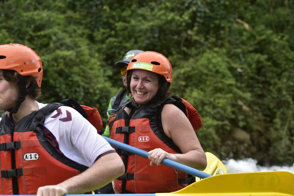 Family rafting adventure in Arenal Costa Rica April season